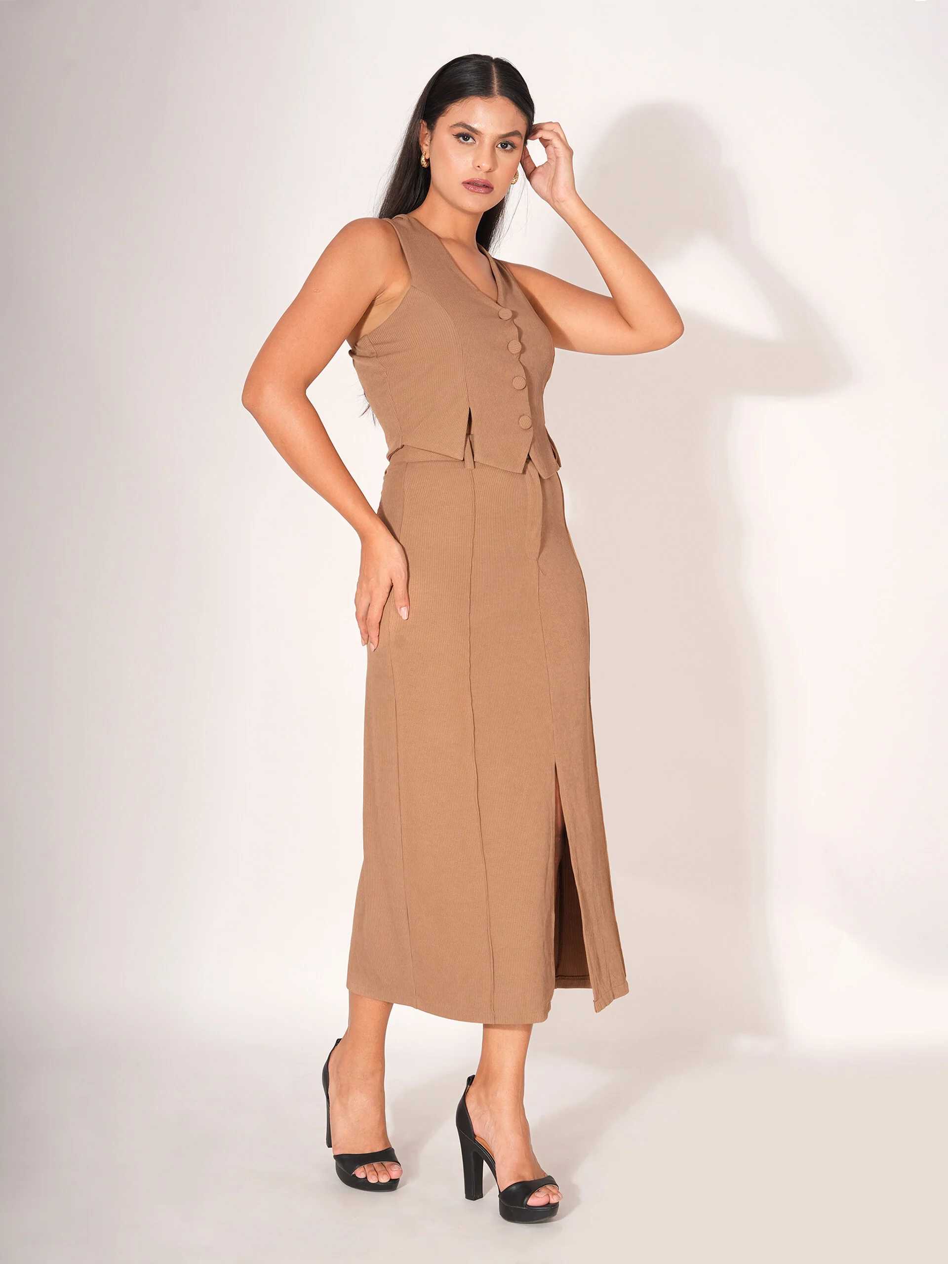 Clobug Beige Formal Co Ord Set - Image 10