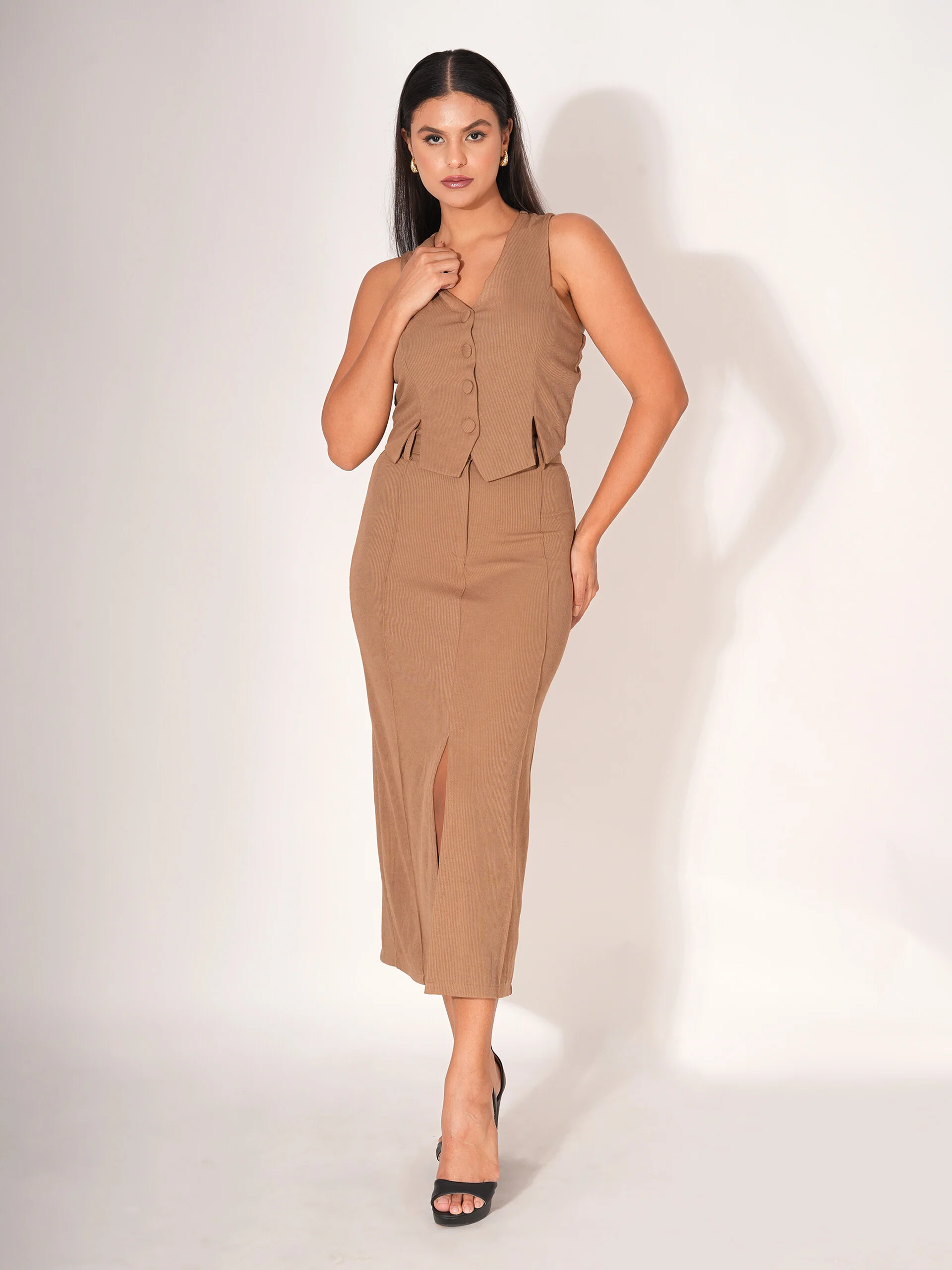 Clobug Beige Formal Co Ord Set - Image 11