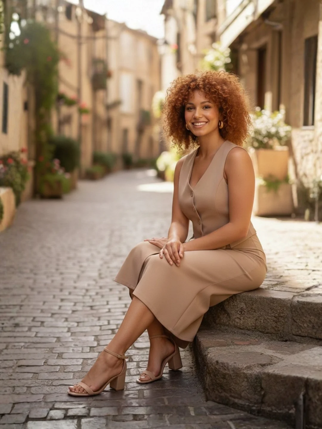 Clobug Beige Formal Co Ord Set - Image 5