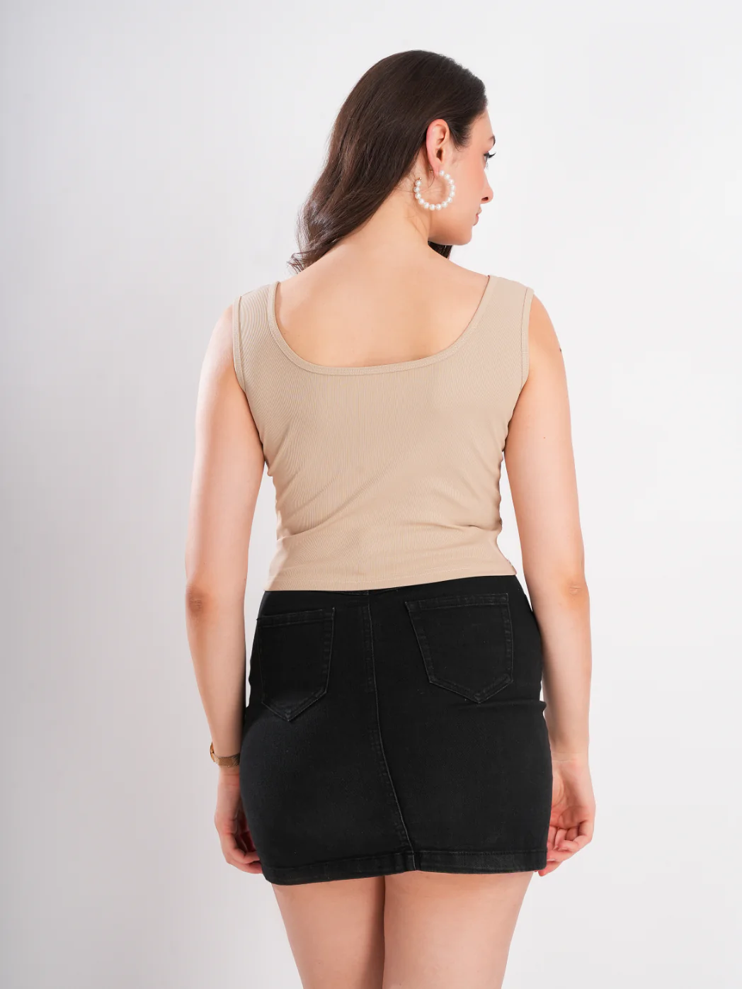 Beige Sleeveless Top - Image 4