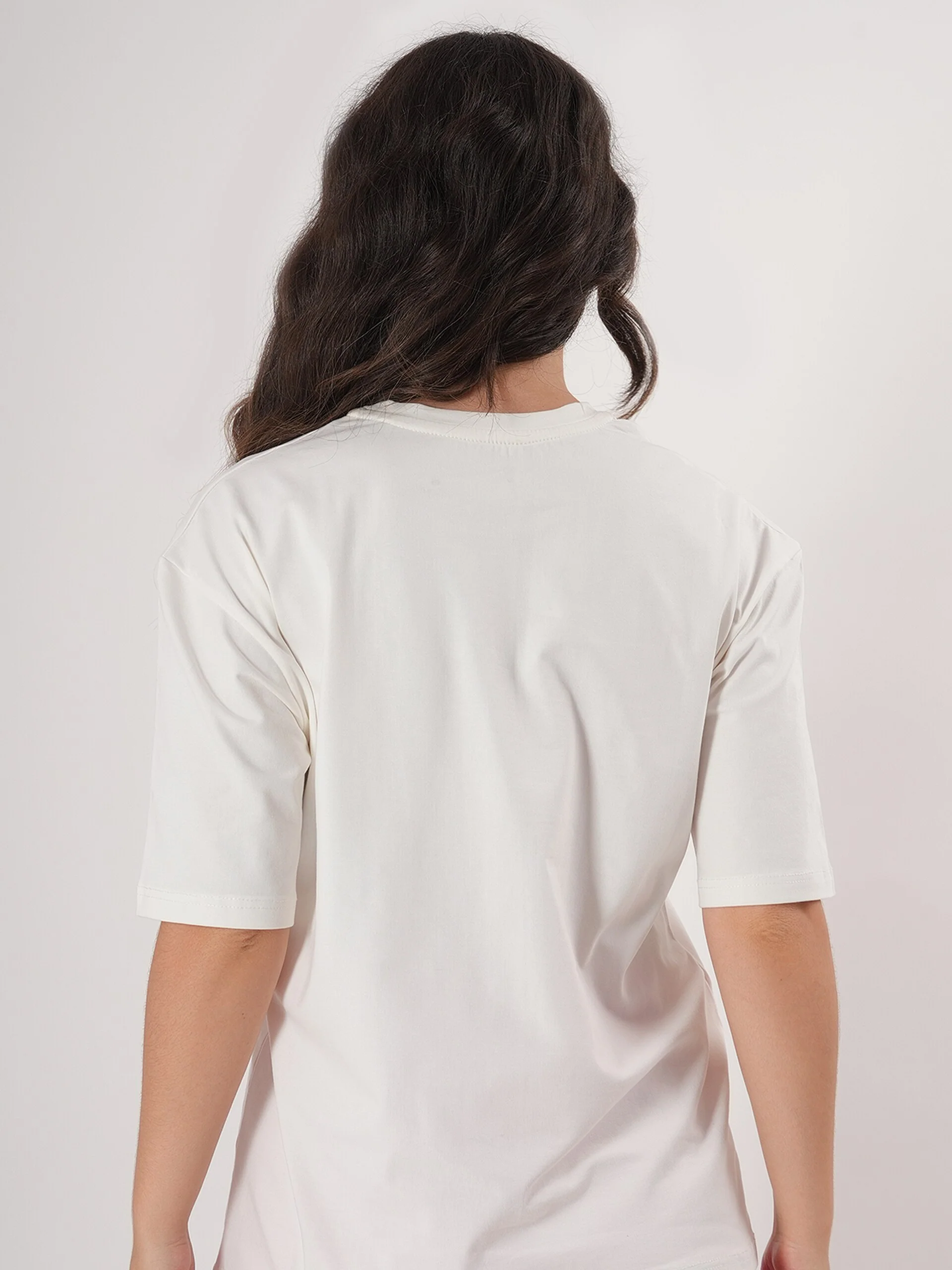 Believe Printed T- Shirt With Round Neck and Half Sleeve - Image 4