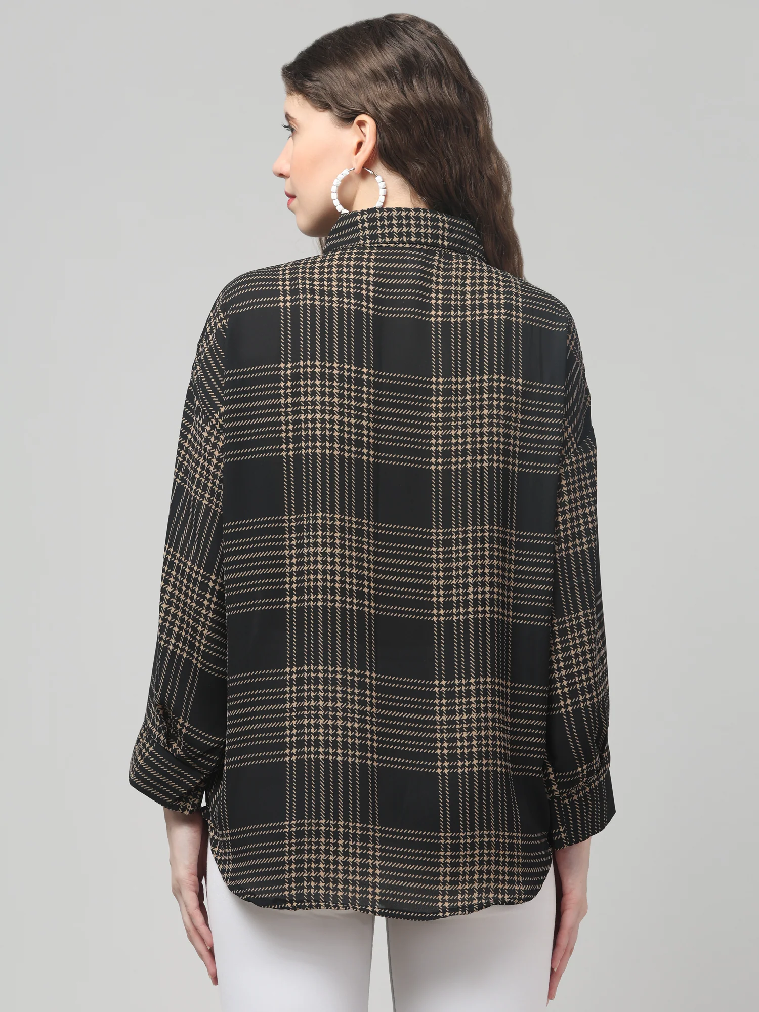 Black Check Shirt - Image 3