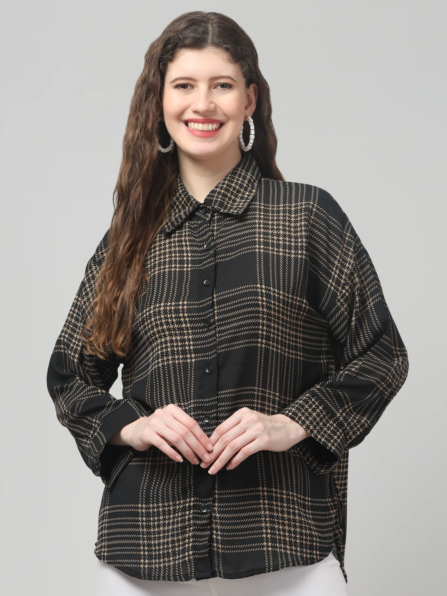 Black Check Shirt - Image 5