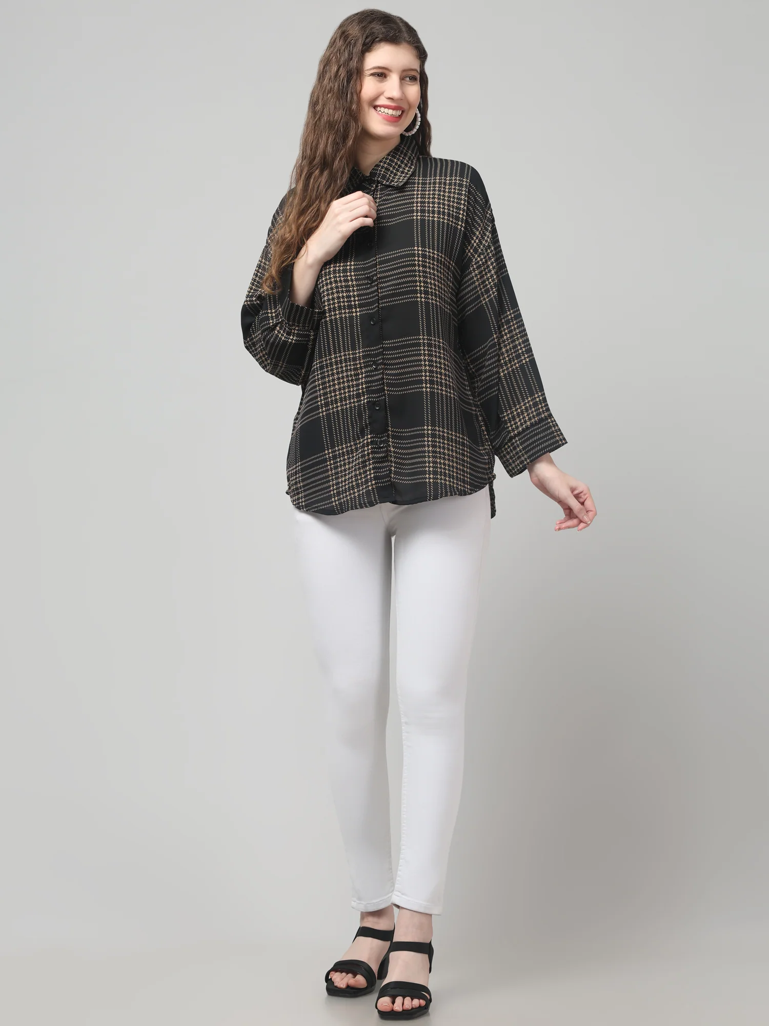 Black Check Shirt - Image 6