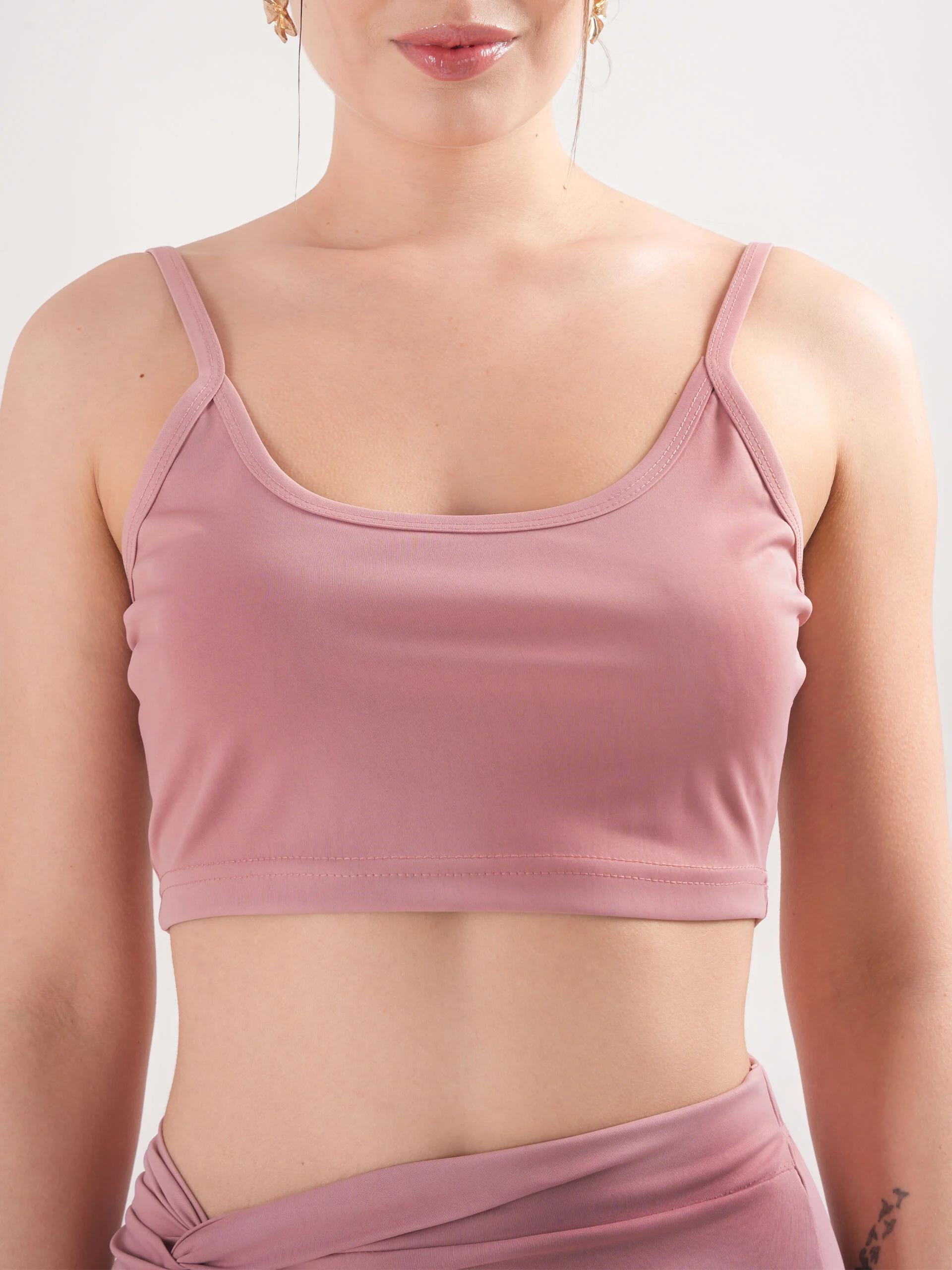 Graceful Pink Wrap-around co ord set - Image 6