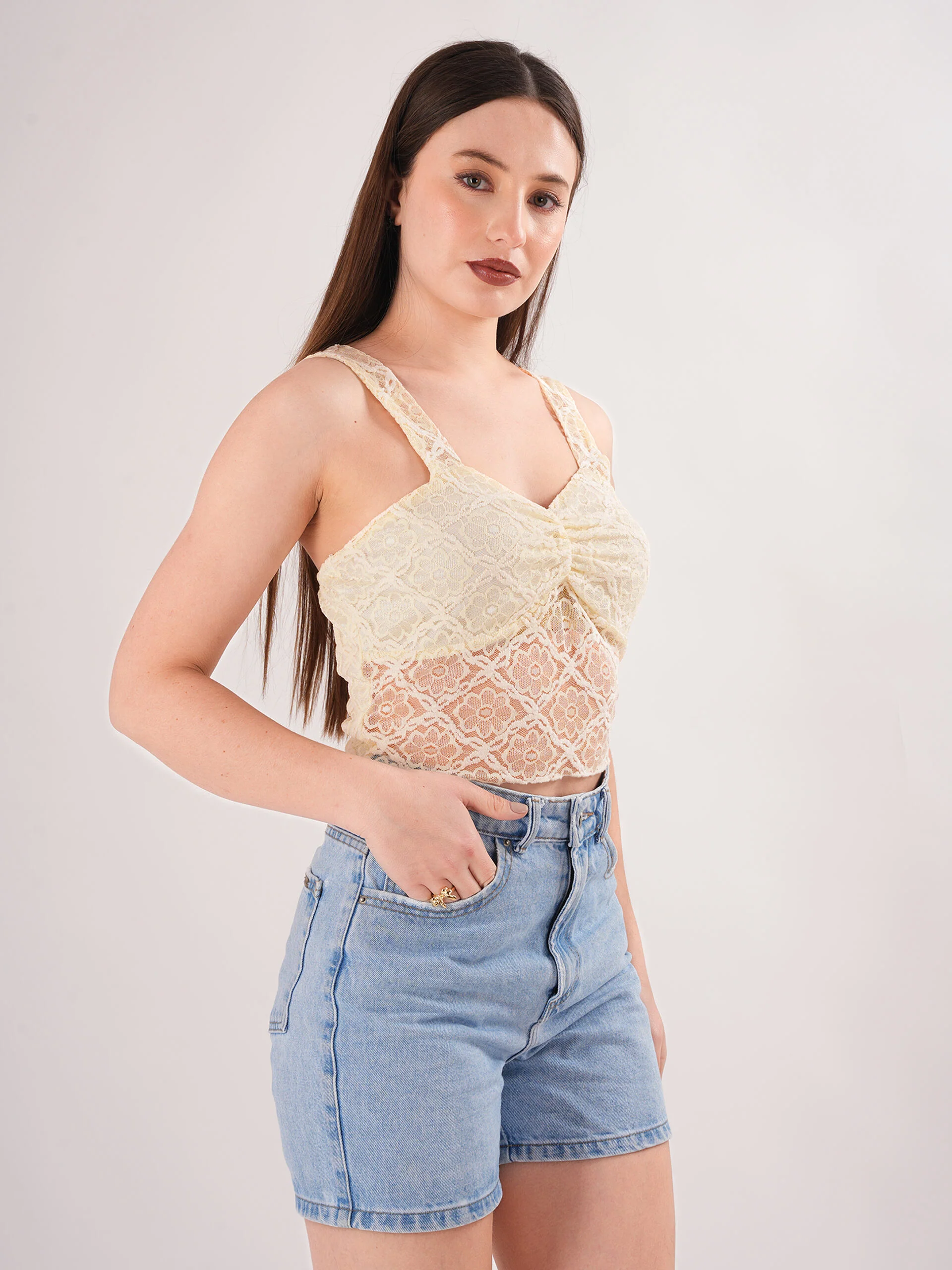 Off -White Self Design Top - Image 3