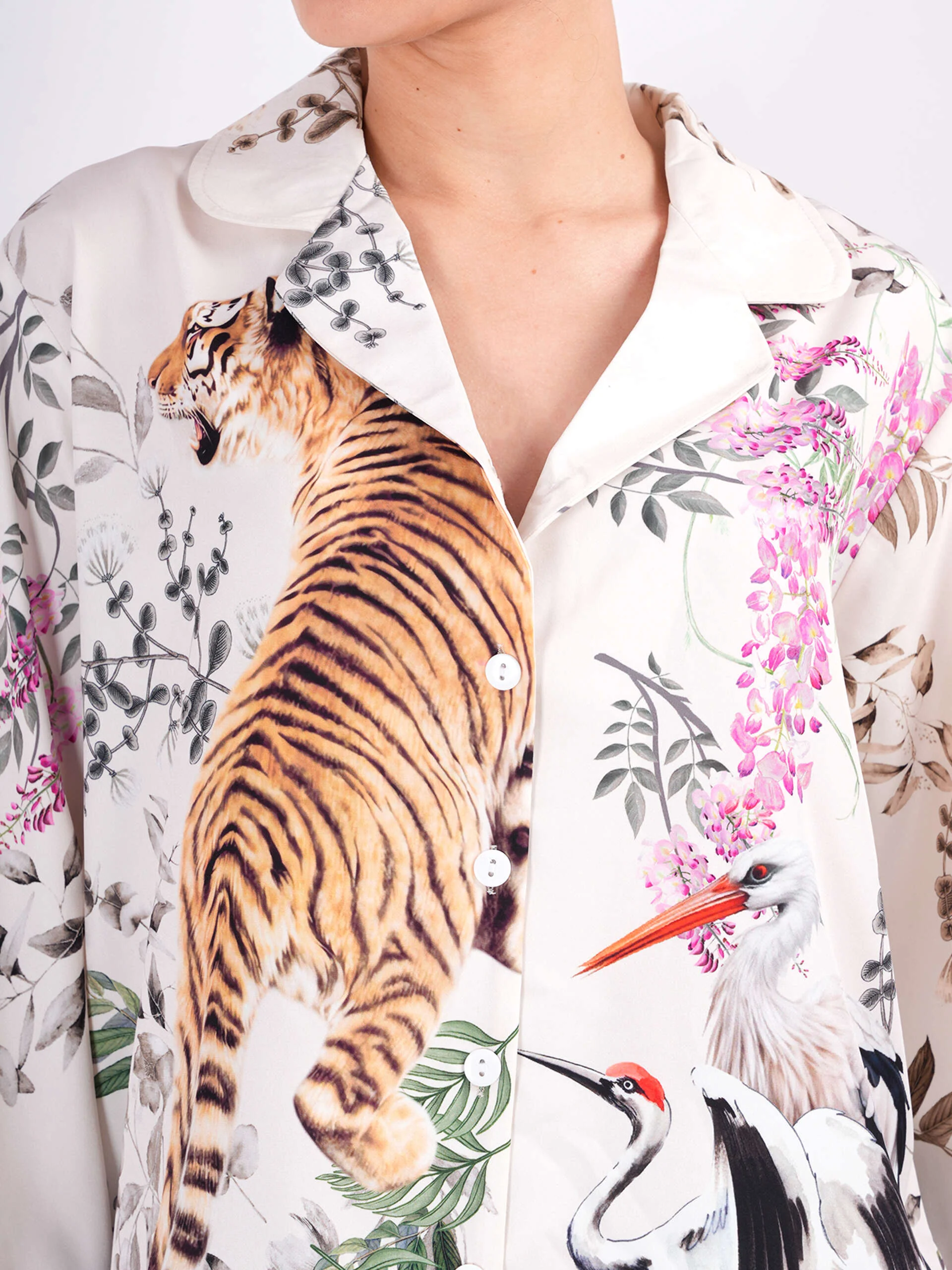 Clobug Off White Tiger Print co ord set - Image 6