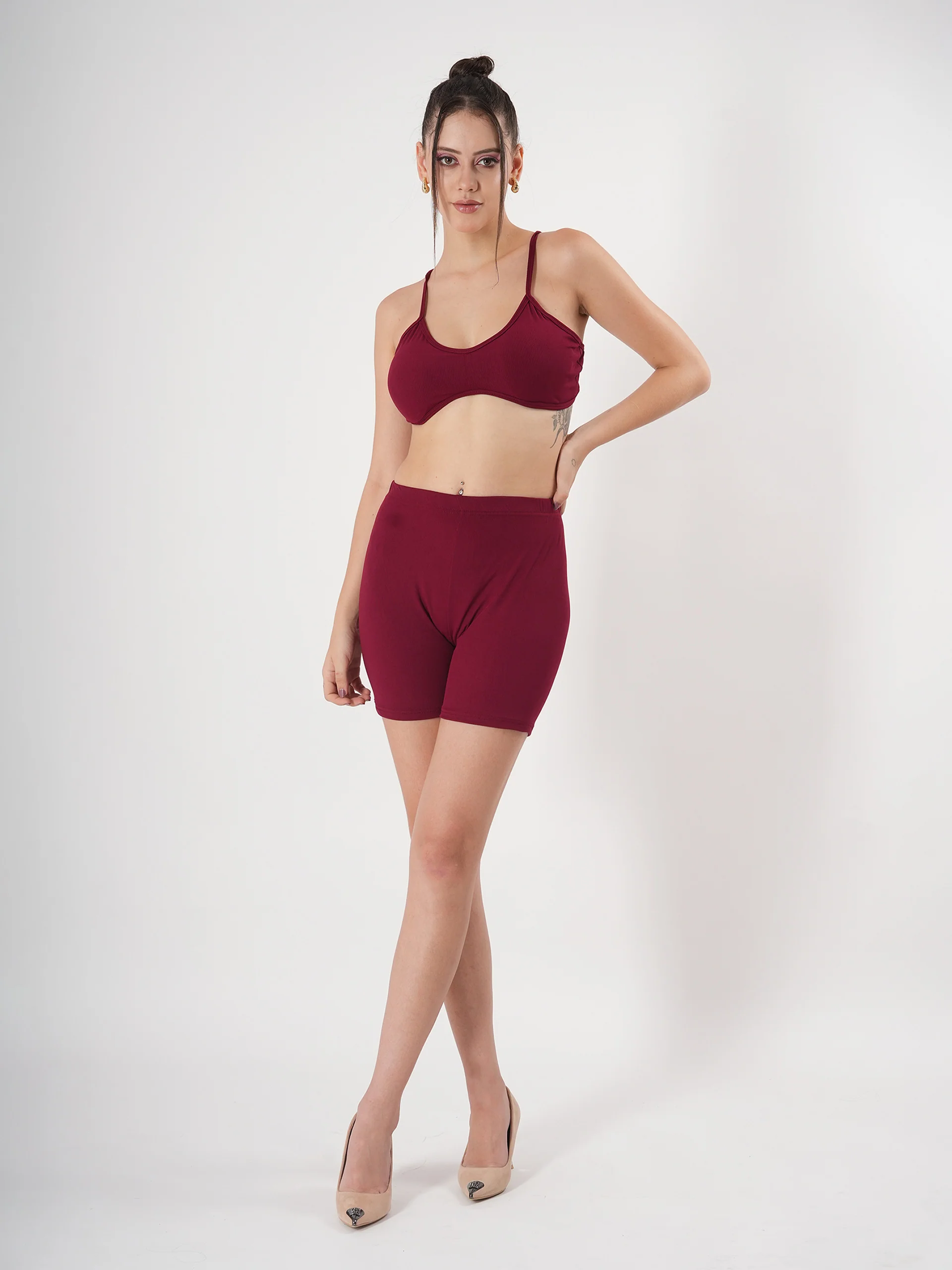 Clobug Women Full Sleeve Red Dress - Image 13