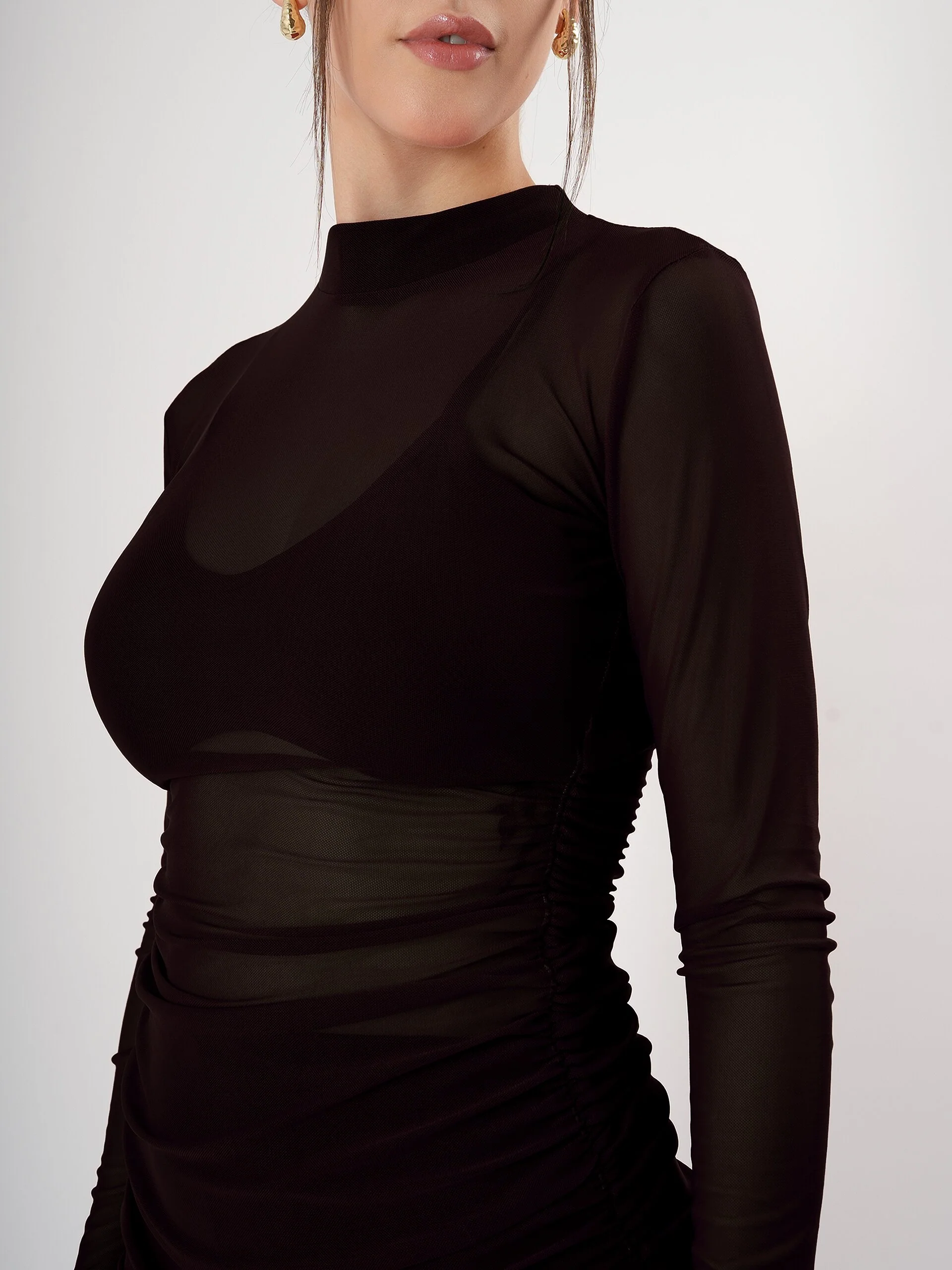 Clobug Women Full Sleeve Red Dress - Image 24