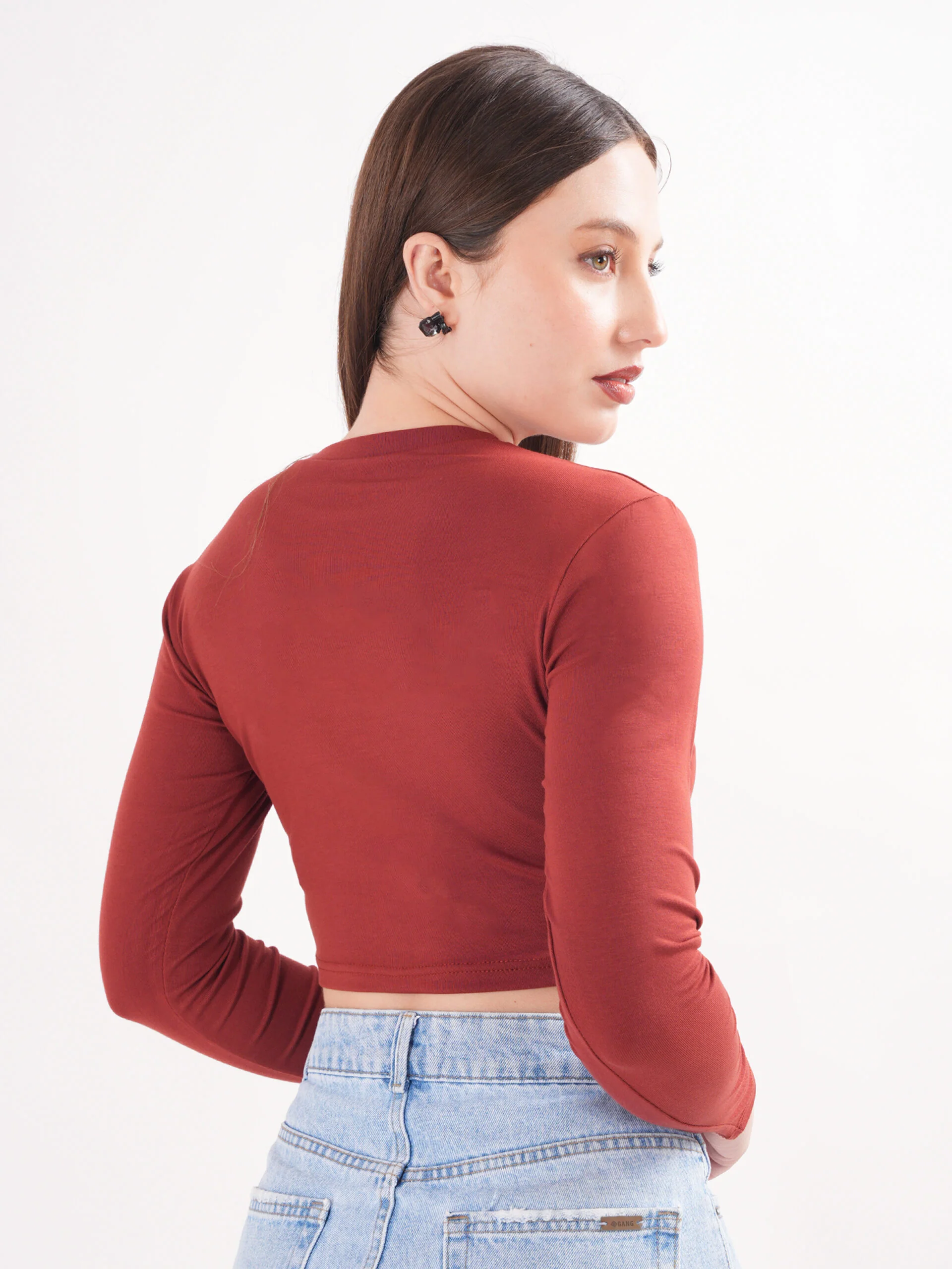 Solid Front Cut Top - Image 3