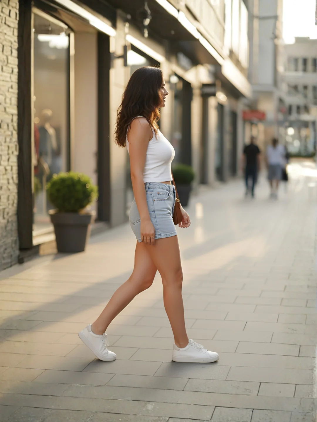 Clobug Solid Sleeveless Round Neck Crop Top - Image 47