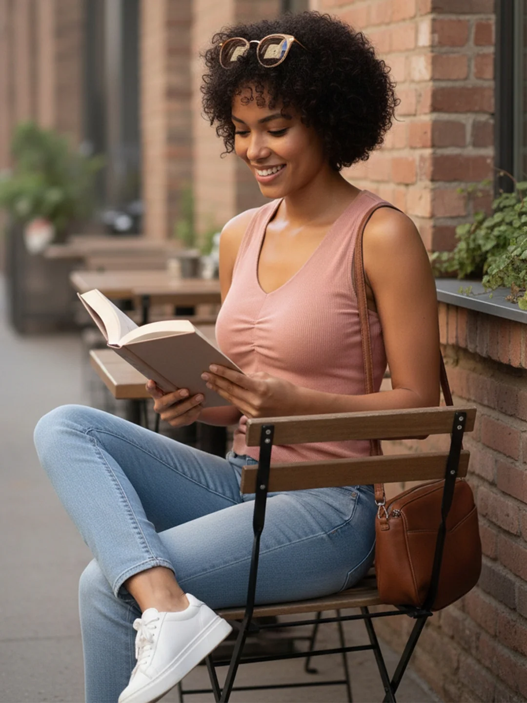 Solid V Neck Sleeveless Pleated Semi Crop Top - Image 46