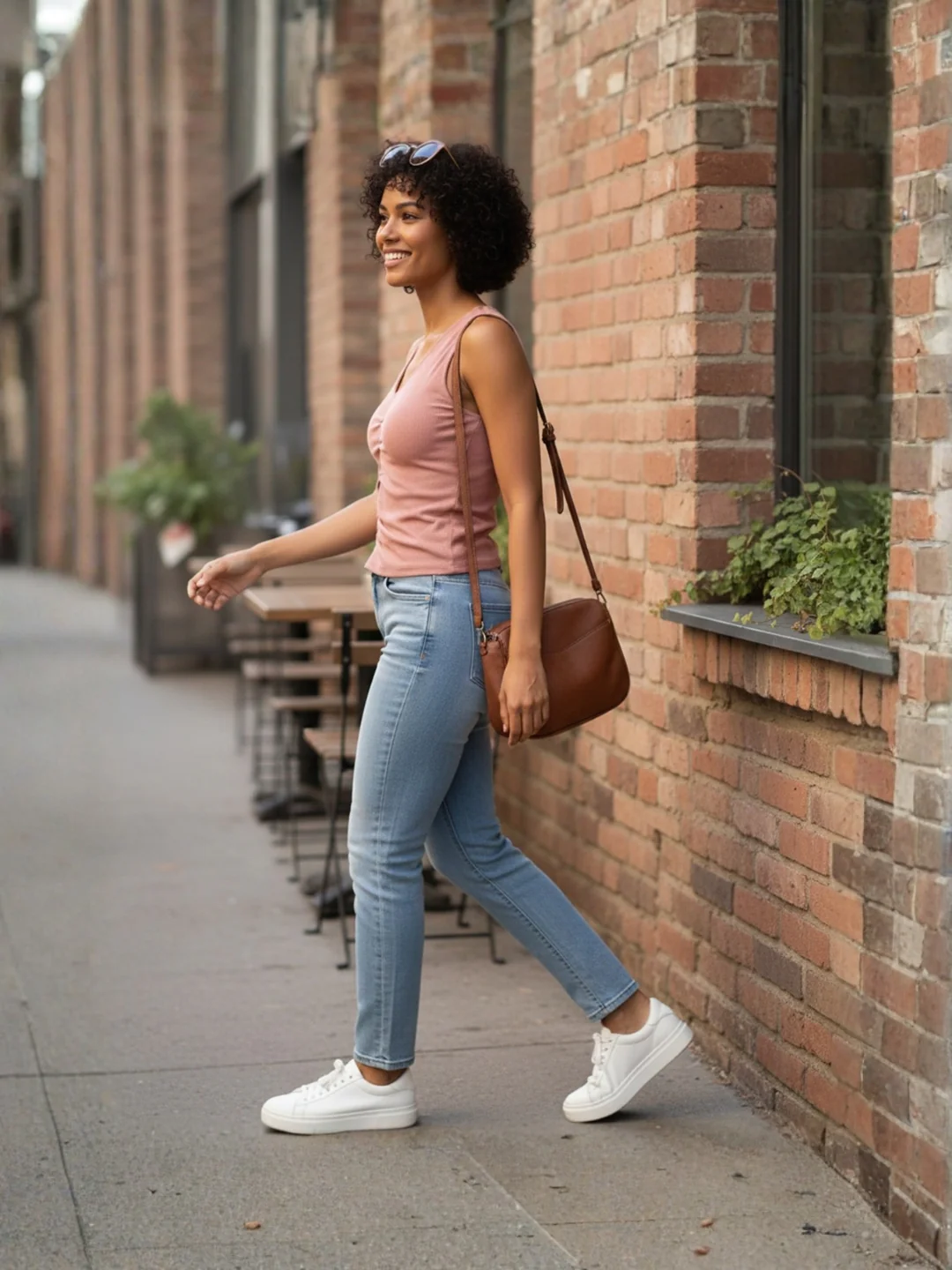 Solid V Neck Sleeveless Pleated Semi Crop Top - Image 48