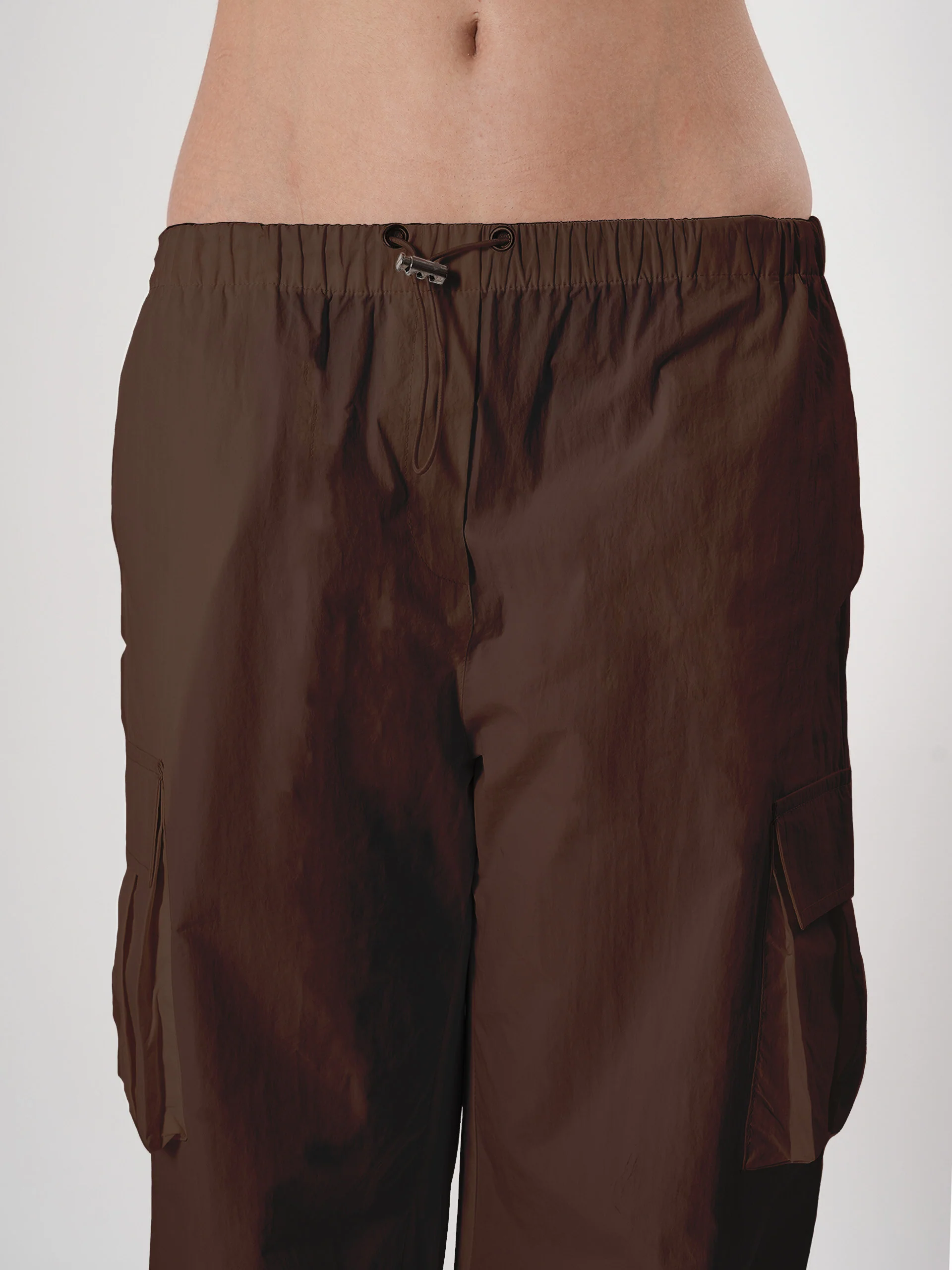 Straight fit cargo pants for women with Adjustable Strings - Image 15