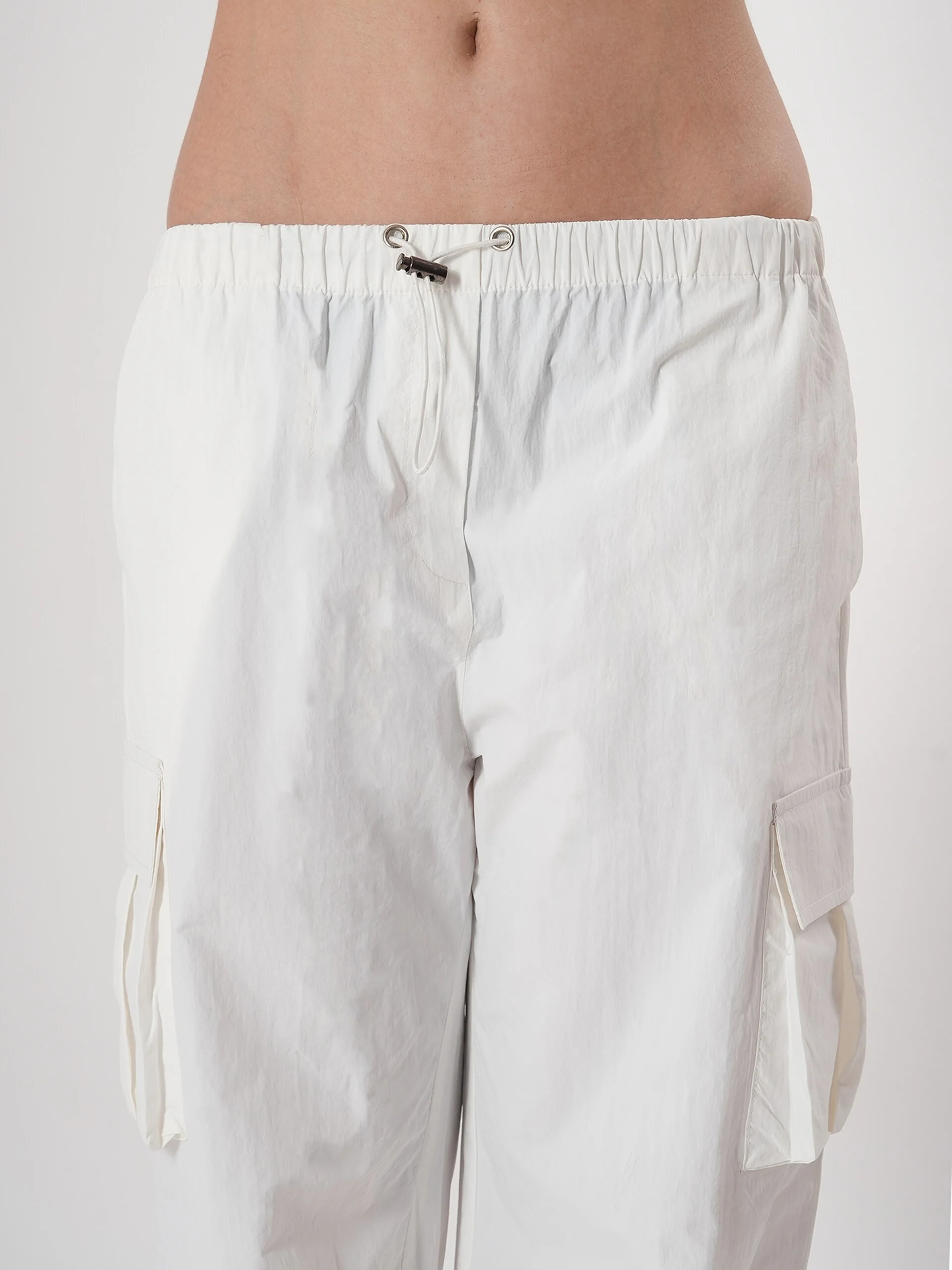 Straight fit cargo pants for women with Adjustable Strings - Image 19