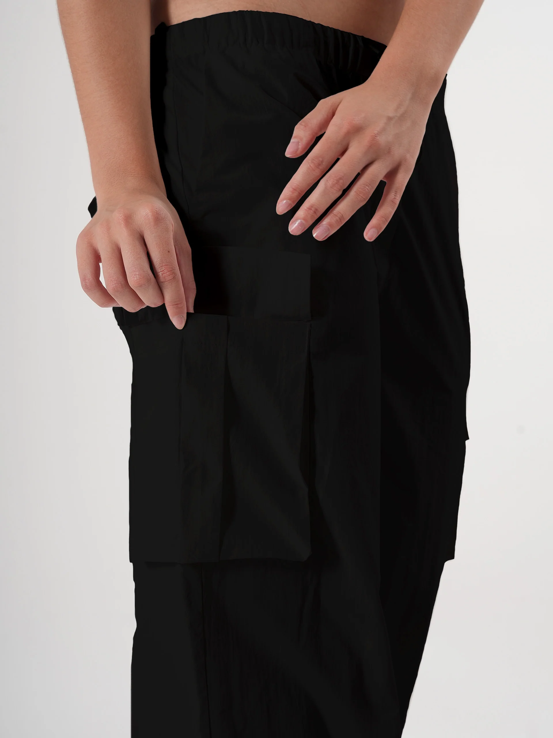 Straight fit cargo pants for women with Adjustable Strings - Image 8