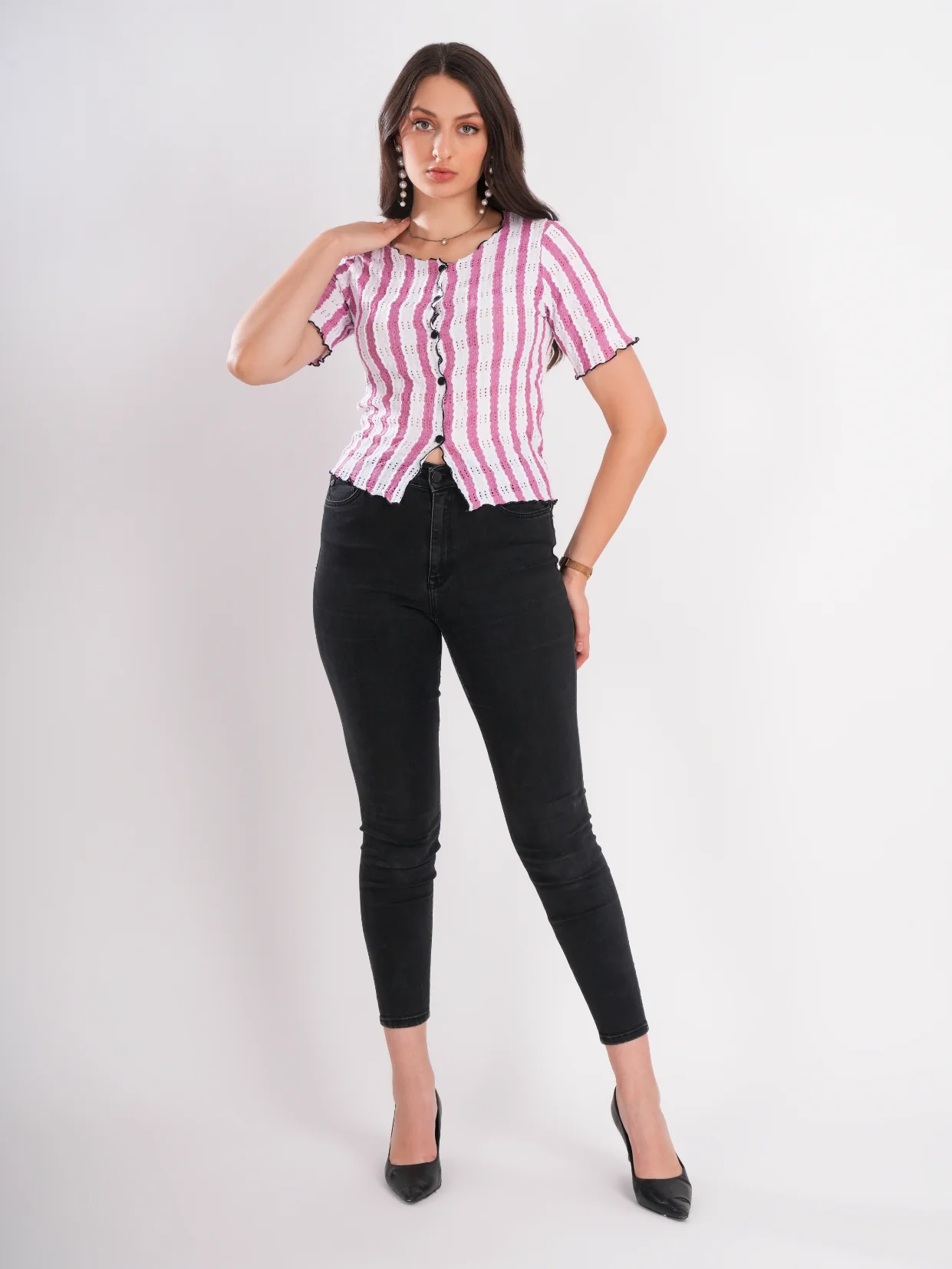 Striped Pink Top - Image 3