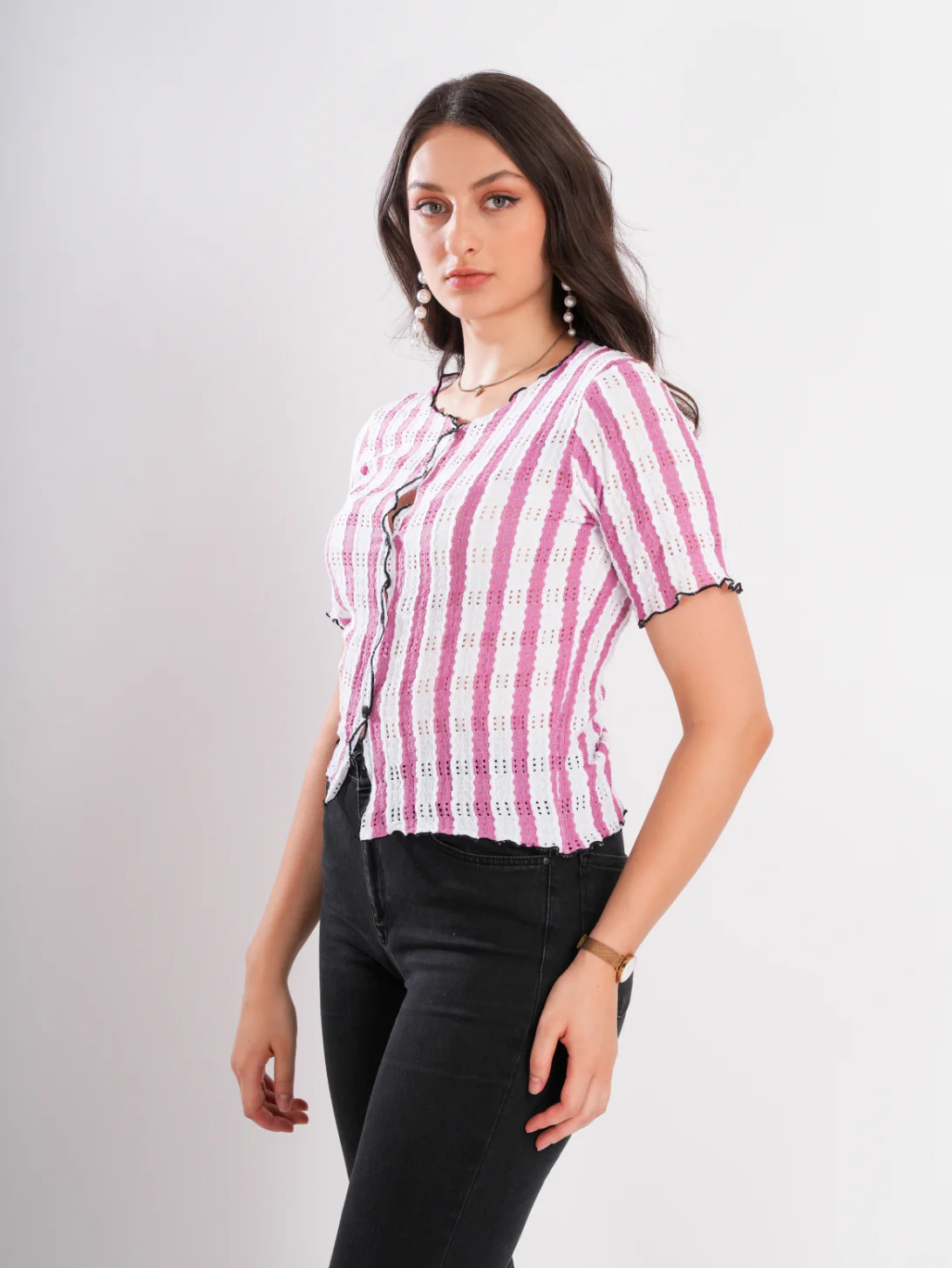 Striped Pink Top - Image 4
