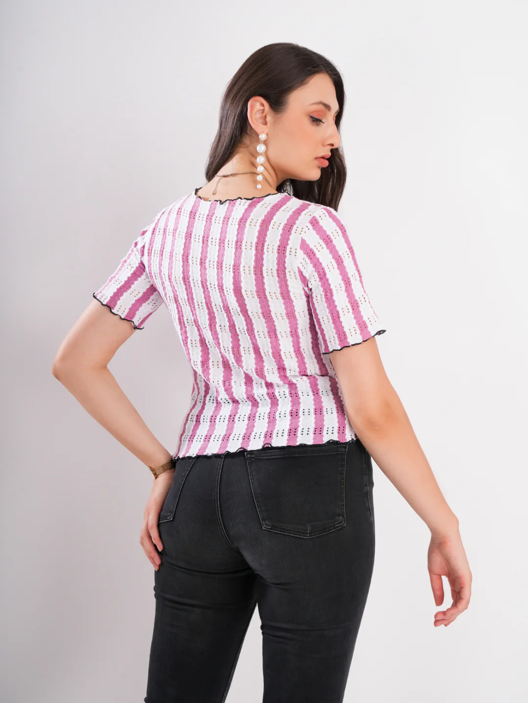 Striped Pink Top - Image 5
