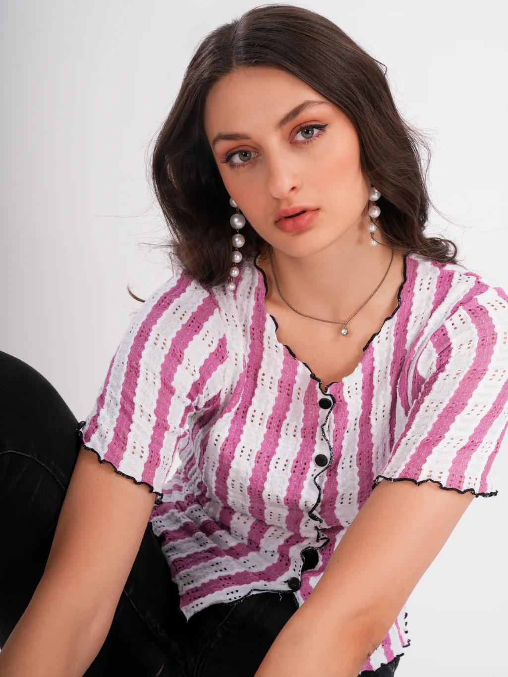Striped Pink Top - Image 7