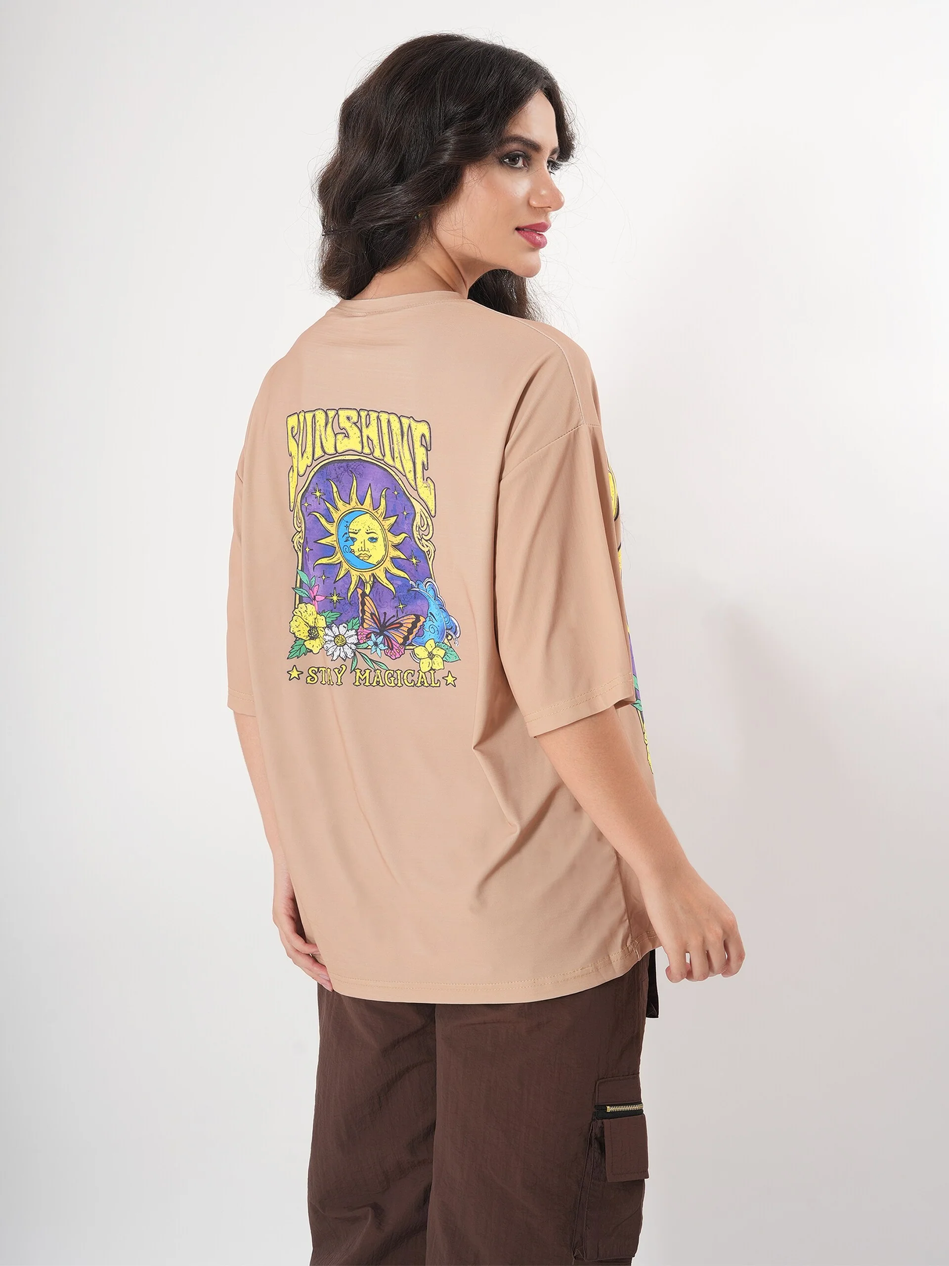 Sunshine Print T- Shirt With Round Neck and Half Sleeve - Image 13