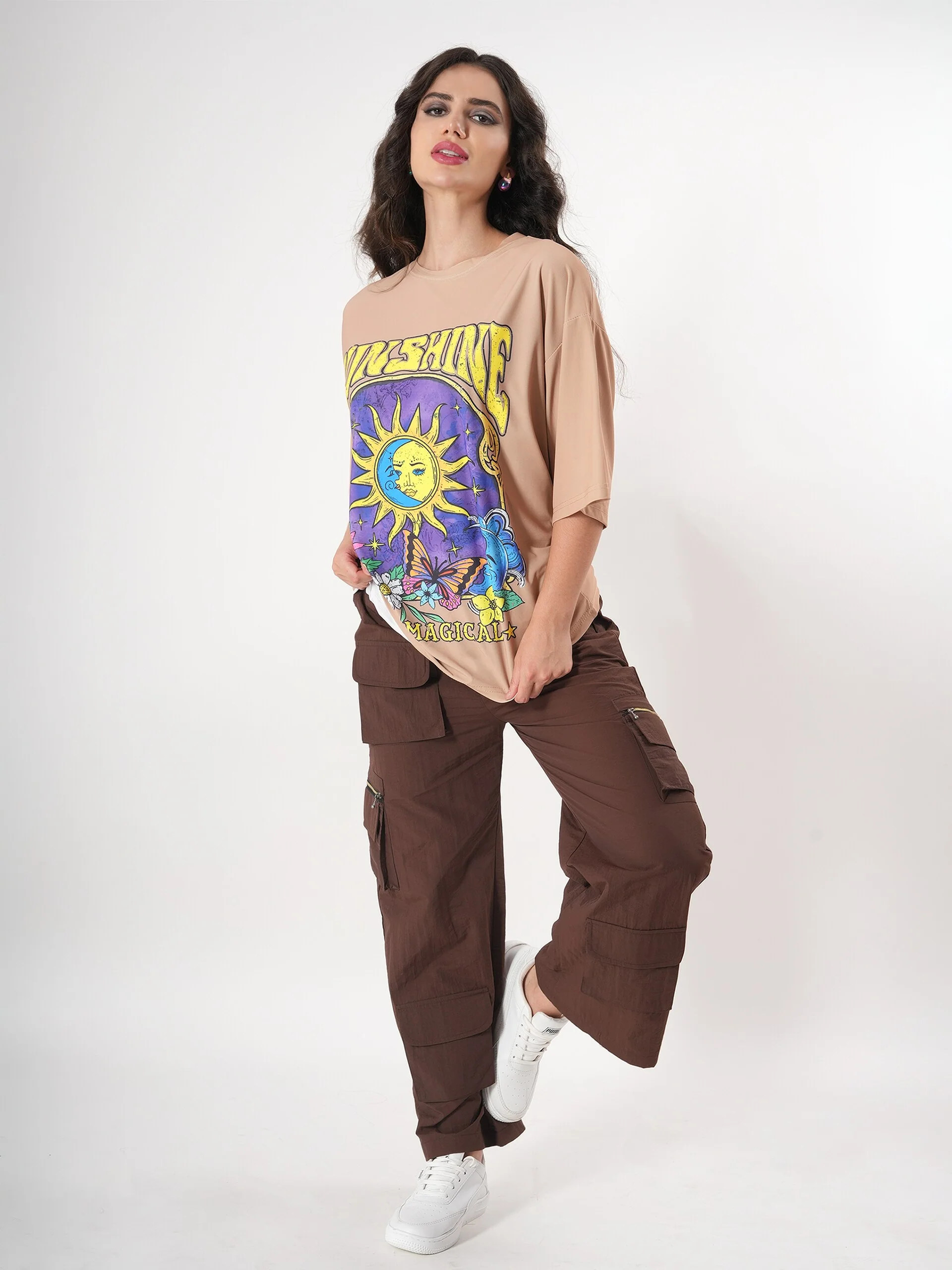 Sunshine Print T- Shirt With Round Neck and Half Sleeve - Image 16